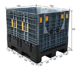 1210B Folding container
