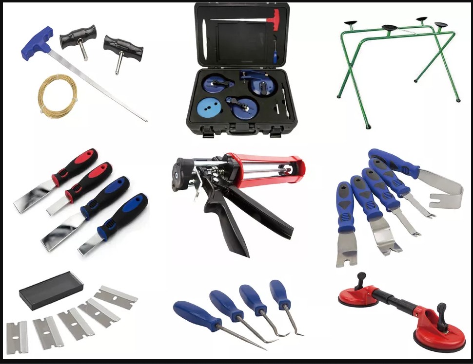 Auto Windshield Glass Repair Tools