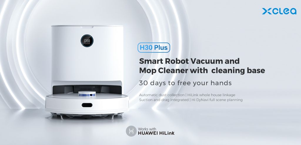 Smart Robot Vacuum And Mop cleaner With cleaning Base - H30 Plus-Type1