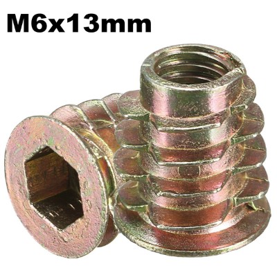 D Nut Zinc Allow M6x13