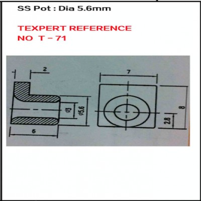 T-71 SS Pot Dia5.6mm (99 Alu Grade)